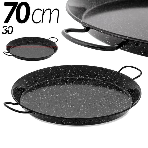 Paella pande, emaljeret stål, lavet i Spanien, 70 cm - 30 rationer