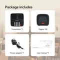 Miniatyrbild 6 av 6: Retekess TD183 Trådlöst Anrop System, 800M, 28H i Standby, med Vibrering, Bipper för Restaurang, Logistik, Hotell (20 Pagers)
