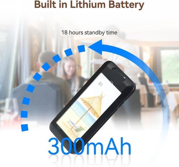 Retecess TD172 personsökarsystem, trådlöst samtalssystem, 400M, 2 samtalslägen, IP32, 300mAh 18H, 20 personsökare, för restauranger, hotell