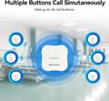 Miniatyrbild 5 av 6: Retekess TH011 WiFi trådlöst smart personsökarsystem, Life Alert Systems, för vårdgivare, äldre
