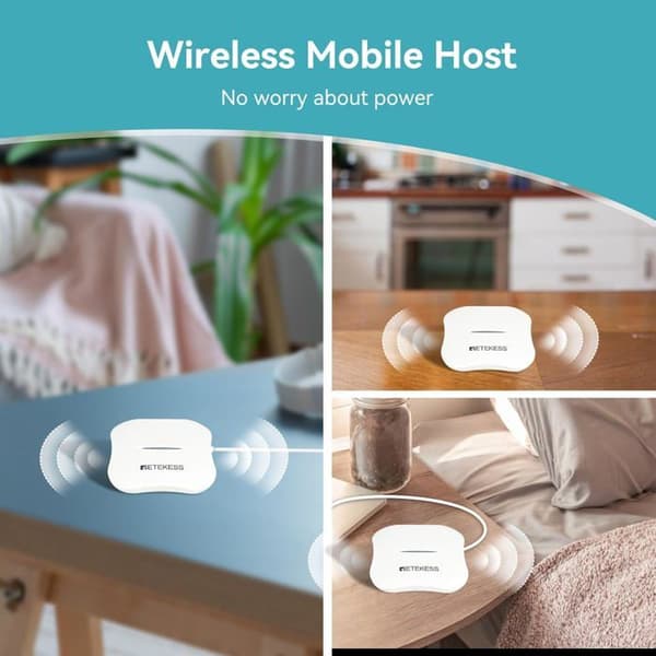 Retekess TH011 trådlöst WiFi Smart personsökarsystem för vårdgivare, sjuksköterska larmsystem, 2 anropsknappar