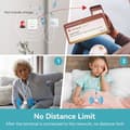 Miniatyrbild 4 av 6: Retekess TH011 trådlöst WiFi Smart personsökarsystem för vårdgivare, sjuksköterska larmsystem, 2 anropsknappar