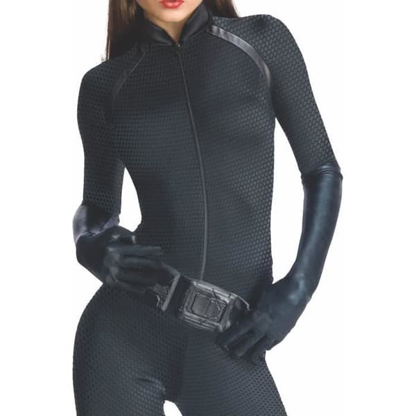 Rubies Costume Co Rubies-officiellt kostym - Catwoman - Catwoman dräkt med mask/bälte/hårband svart -