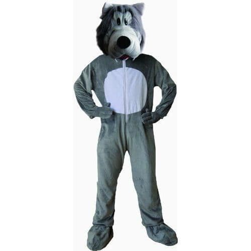 Dress up America - Vargdräkt - Barn 4 år - Storlek 92-99cm - Grå - 596-T4