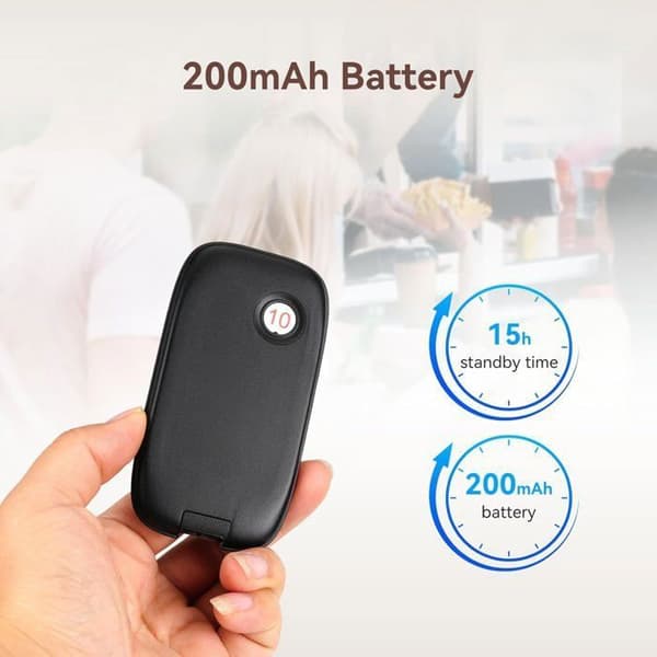 Retekess TD175S Pager Trådlöst System, Restaurang-Teleavertiser, 1000m, 7 Ringningslägen, för Klink, Hotell, kaféer (10 Pagers)