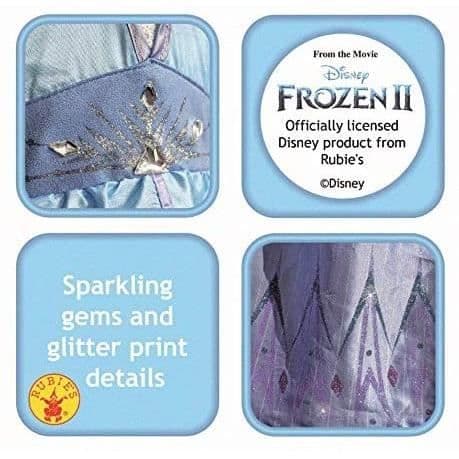 Rubies - Disney Frost 2 Kostym, Flickor, Multicolor, xs - 300285XS