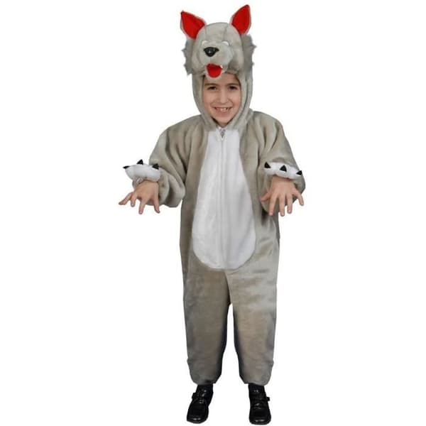 Dress Up America Little Kids Plysch Wolf Dräkt - 379-T
