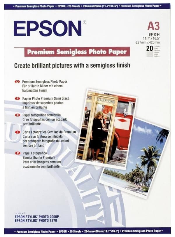 Papier Photo Premium Semi Glossy  A3/ 20 arkuszy / 251 g/m2
