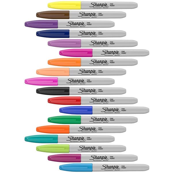 Sharpie Permanente Markører F 18 Enheder Flerfarvet