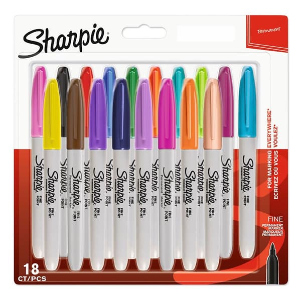 Sharpie Permanente Markører F 18 Enheder Flerfarvet