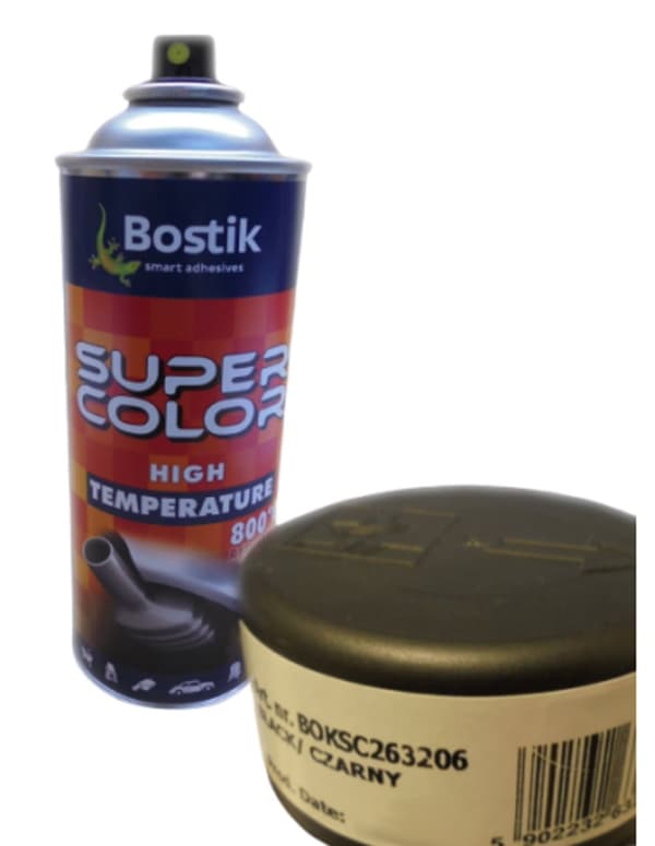 Högtemperatursprayfärg 400ml (svart)