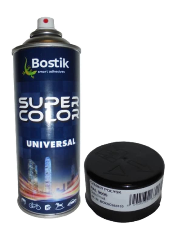 Universal spraymaling 400ml (blank sort, RAL9005)