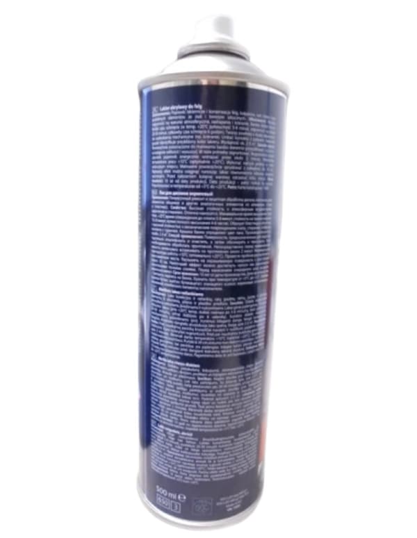 Vanteen lakka spraymaalilla musta