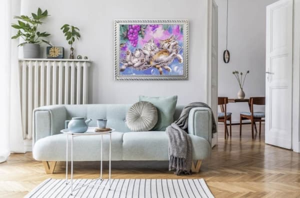 Maalaus numeroiden mukaan -setti Lepää paratiisissa 40x50