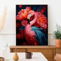 Pikkukuva 3 / 10: Maalaa numeroiden mukaan -setti, vaaleanpunainen flamingo, 40x50