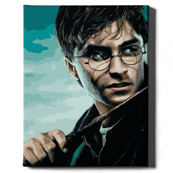 Malesæt efter tal Harry Potter og tryllestaven 40x50