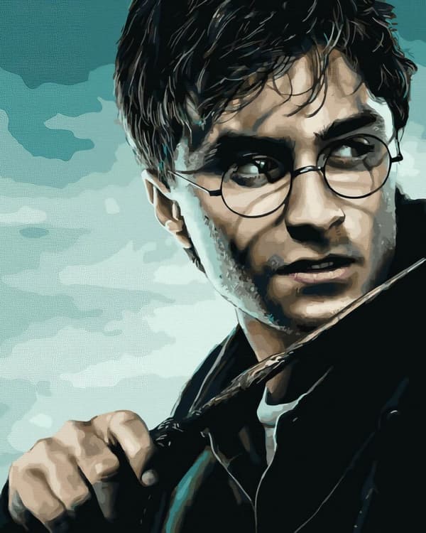 Maalaus numeroiden mukaan -setti Harry Potter ja taikasauva 40x50