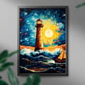 Miniatyrbild 2 av 10: Måla efter siffror Fyr Kit 40x50