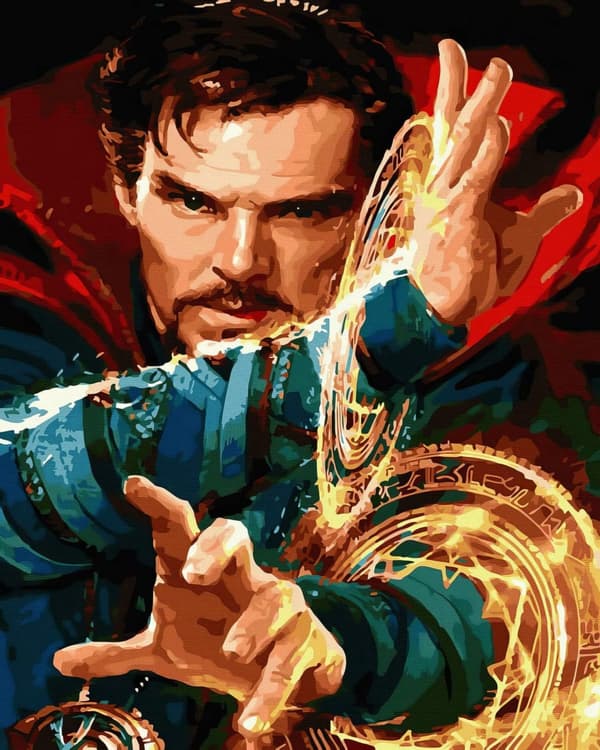 Malesæt efter tal Doctor Strange 40x50