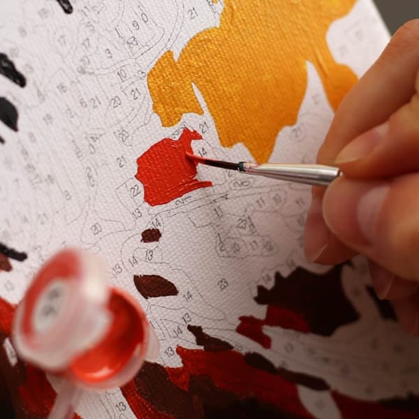 Måla efter siffror Set Italienska kaféer 40x50