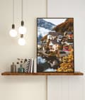 Miniatyrbillede 2 af 10: Maleri efter tal-sæt Bjergterræn 40x50