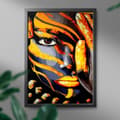 Pikkukuva 3 / 10: Paint By Numbers Tiger -meikkisetti 40x50 kultamaalia