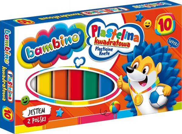 Bambino skole plasticine 10 farver