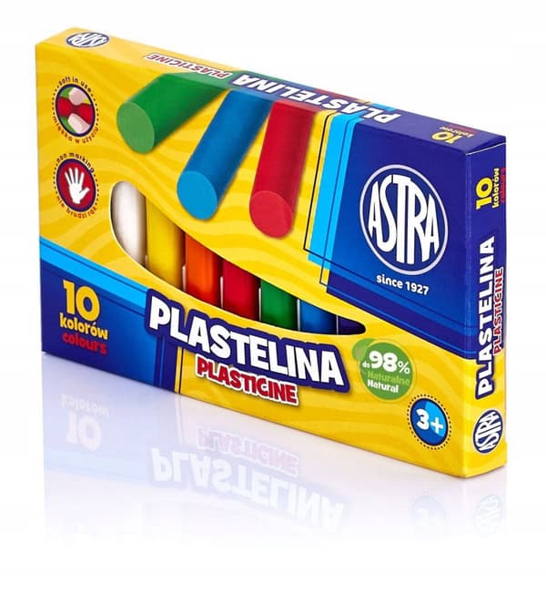 Giftfri skolplastilina 10 färger