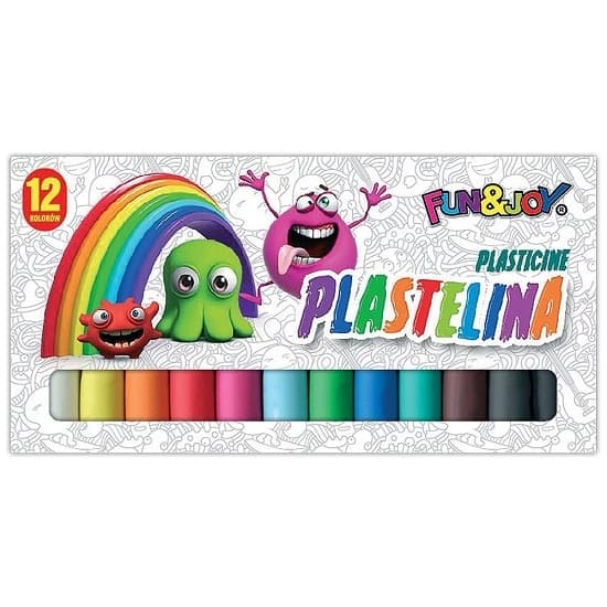 Giftfri skoleplasticine 12 farver