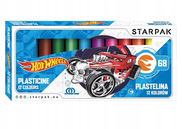 Hot Wheels skole modellervoks 12 farver