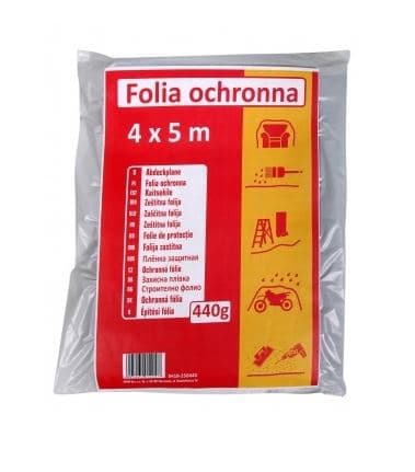 LDPE beskyttelsesfolie (4 x 5 m) regranulat 440g