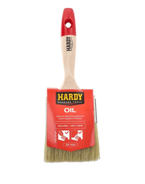 Hardy platt målarpensel 75 mm serie 36
