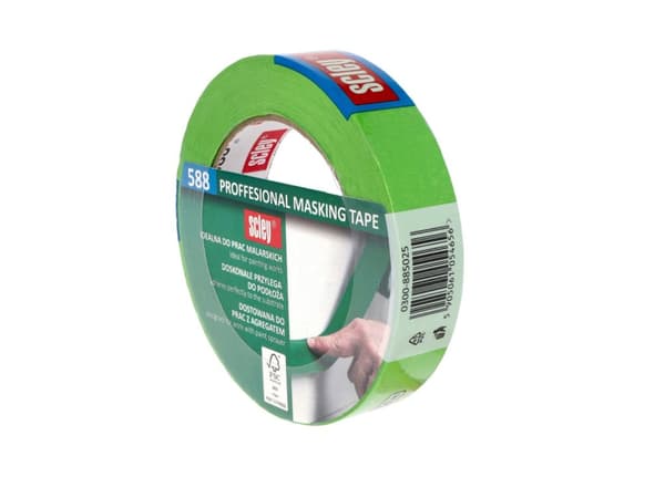 Maalausteippi 25 mm x 50 m, Scley sarja 588 Teippi