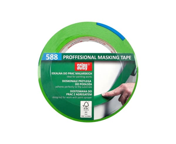 Malertape 38 mm x 50 m, Scley serie 588 Maskeringstape Malertape