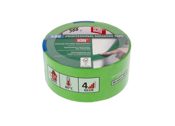 Maalausteippi 48 mm x 33 m, Scley sarja 588 Maalausteippi