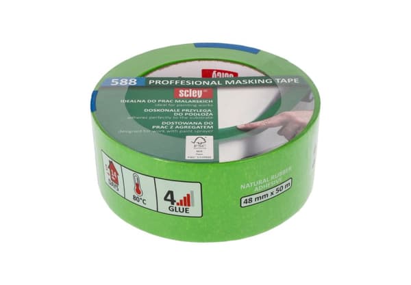 Malertape 48 mm x 50 m, Scley serie 588 Maskeringstape