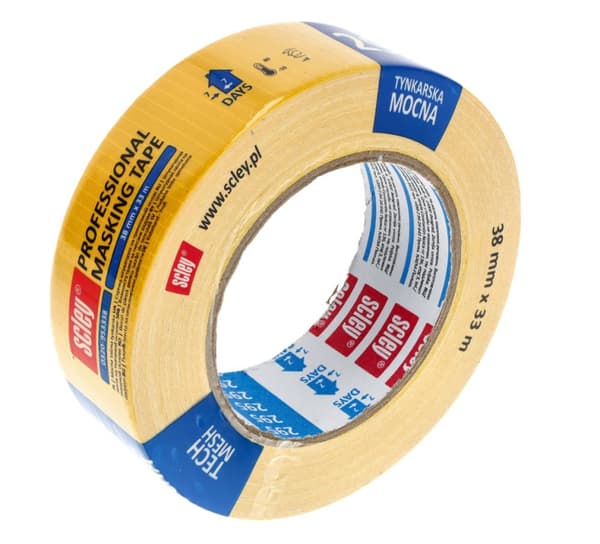 Scley stærk pudsebånd 38mm x 33m serie 295 - ru overflader
