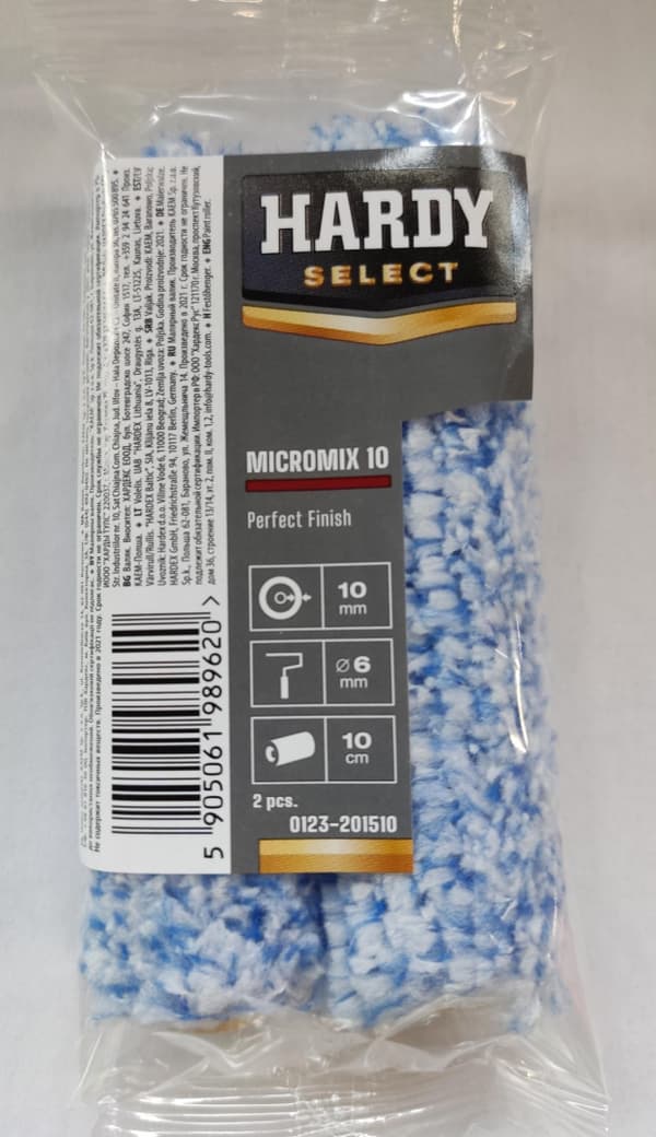 MicroMix färgrulle 10 cm (10 mm fleece) 2 st