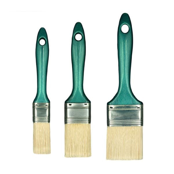 Set med 3 målarpenslar - platt rak 25mm 38mm 50mm Hardy