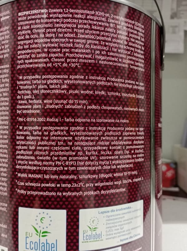 Magnat Ceramic C45 5L vit fläckbeständig keramisk färg