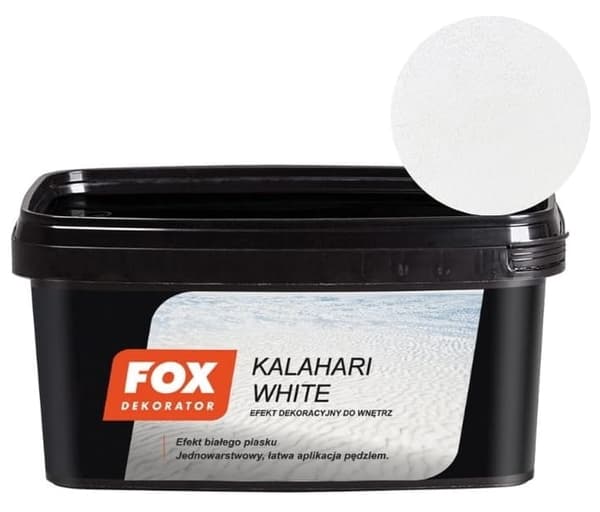 Atlas Fox Dekorfärg 1 L Diamanto 3D Kalahri Vit