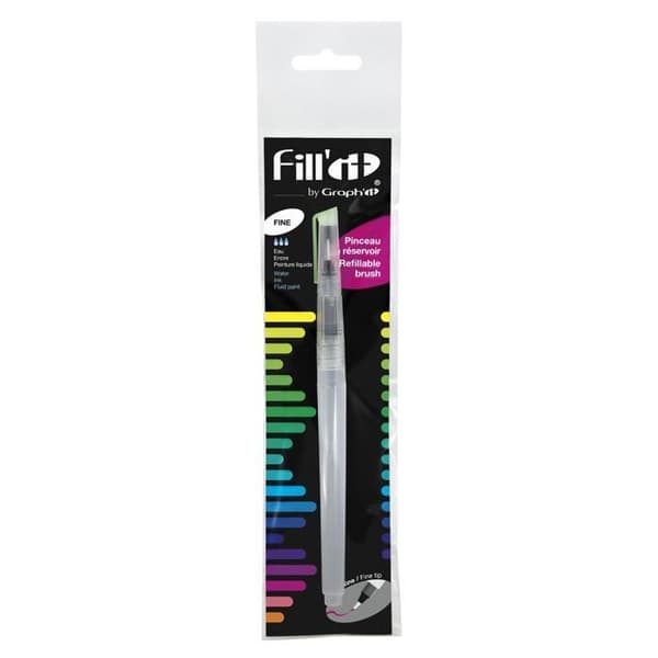 Reservoarborste - FILL'IT - Fin spets - 8ml - Påfyllningsbar - Blandad