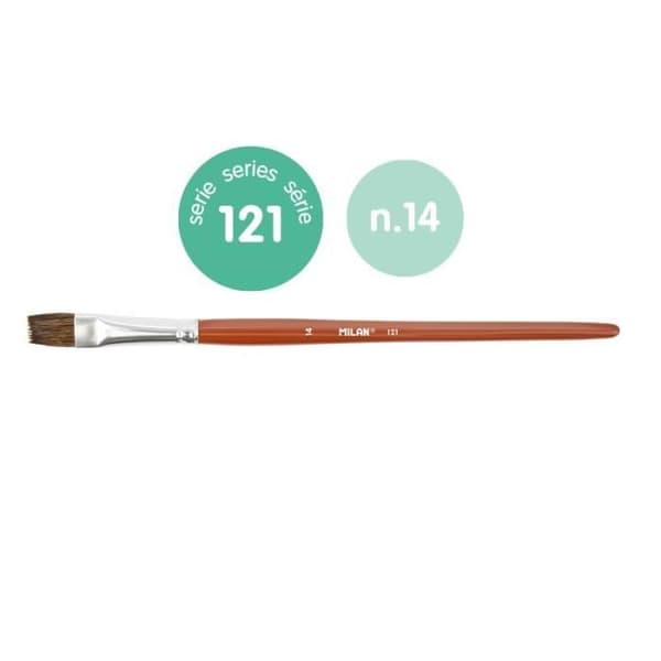 Platt skolborste serie 121 nr 14