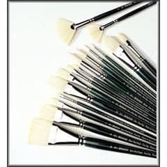 Winsor och Newton Winton Hog Långskaftad filbertborste nr 10 (vardera) (20 mm)