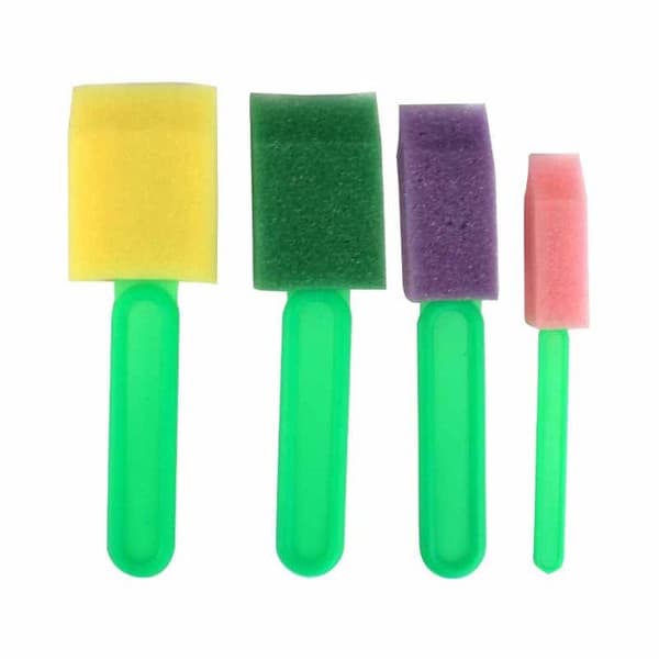 4 skumborstar i olika storlekar - bredd: 1,5 - 2,5 - 3,5 och 4 cm