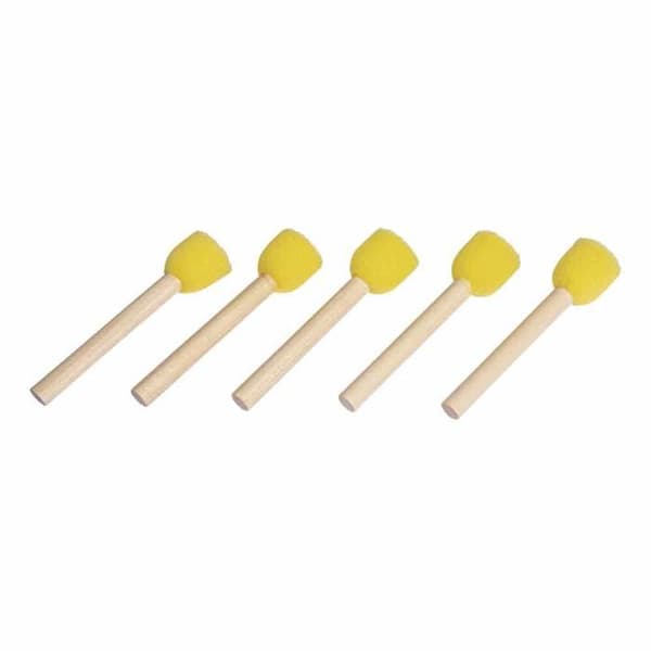 Svampborste - sct.-LS - 2 cm - 5 stycken - Brun - Blanda