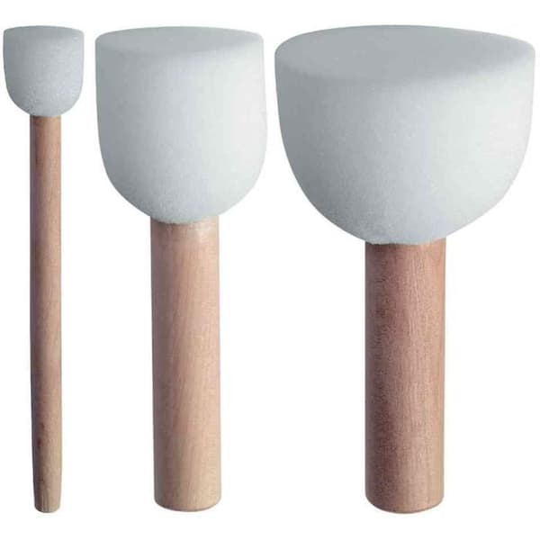 Schablonborste, set om 3