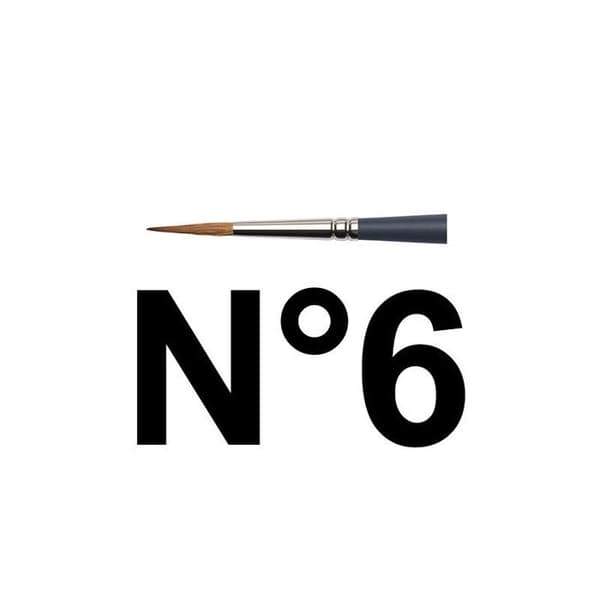 Rundspetspensel n 6 professionell akvarell Winsor & Newton