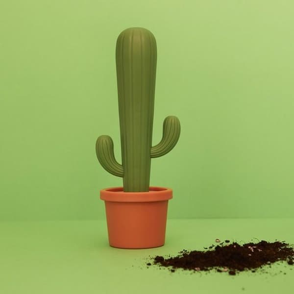 Diskborste - Balvi - Kaktus - Plast - Grön färg - Originaldesign