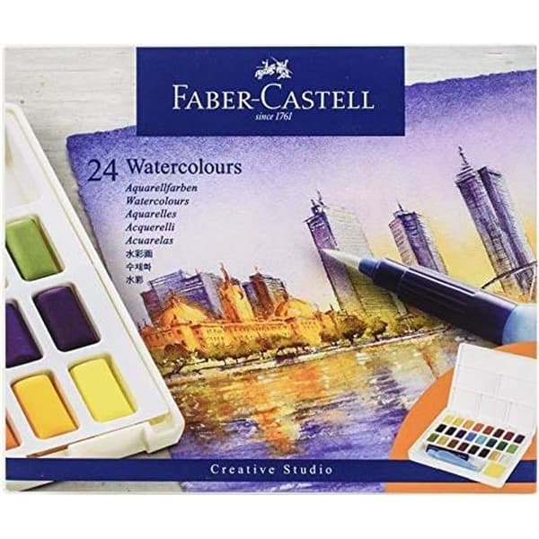 Faber-Castell Akvarellfärg, 24 färger.